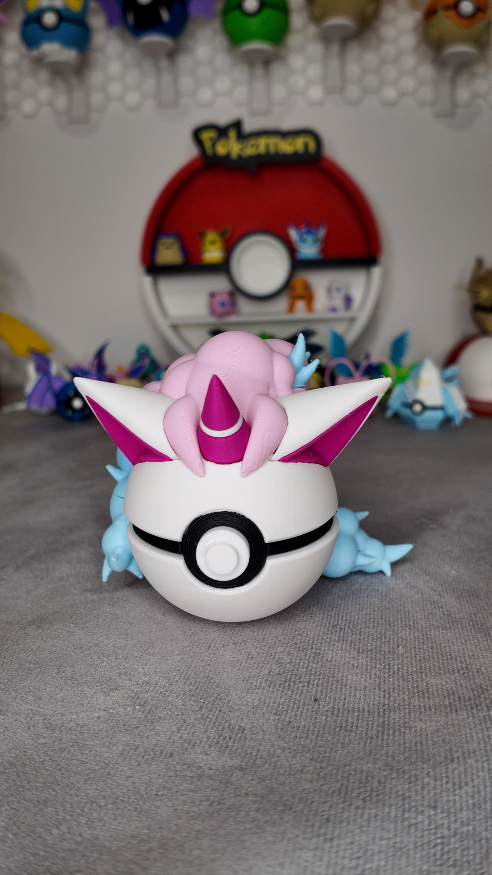 Galarian Ponyta Pokeball 3D Printed | Pokemon Inspired Collectible | Psychic Type Ball | Anime Fan Gift | Desk Decor | Display Piece #0077