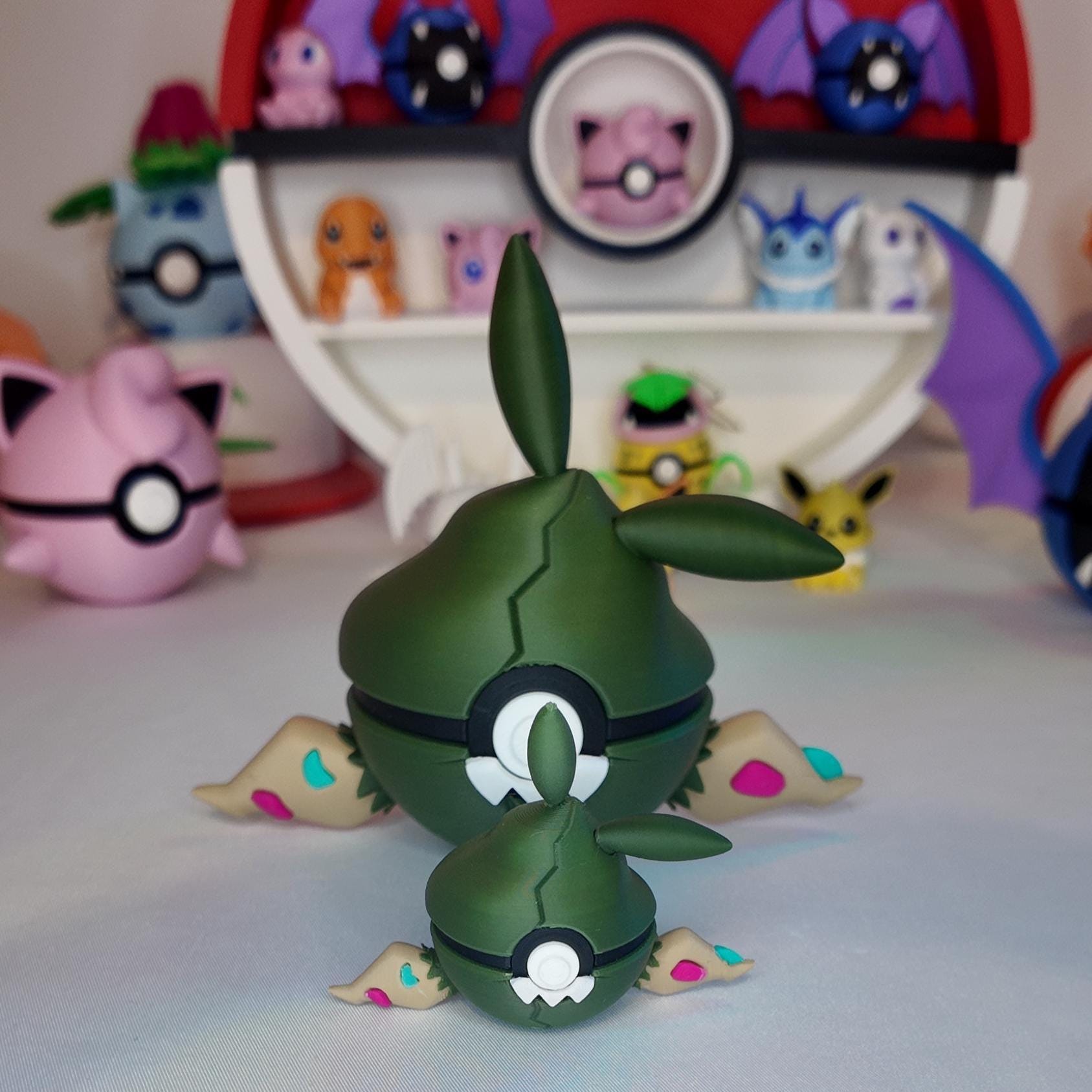 Trubbish Pokeball | 3D Printed Pokémon Collectible | Funny Gamer Gift