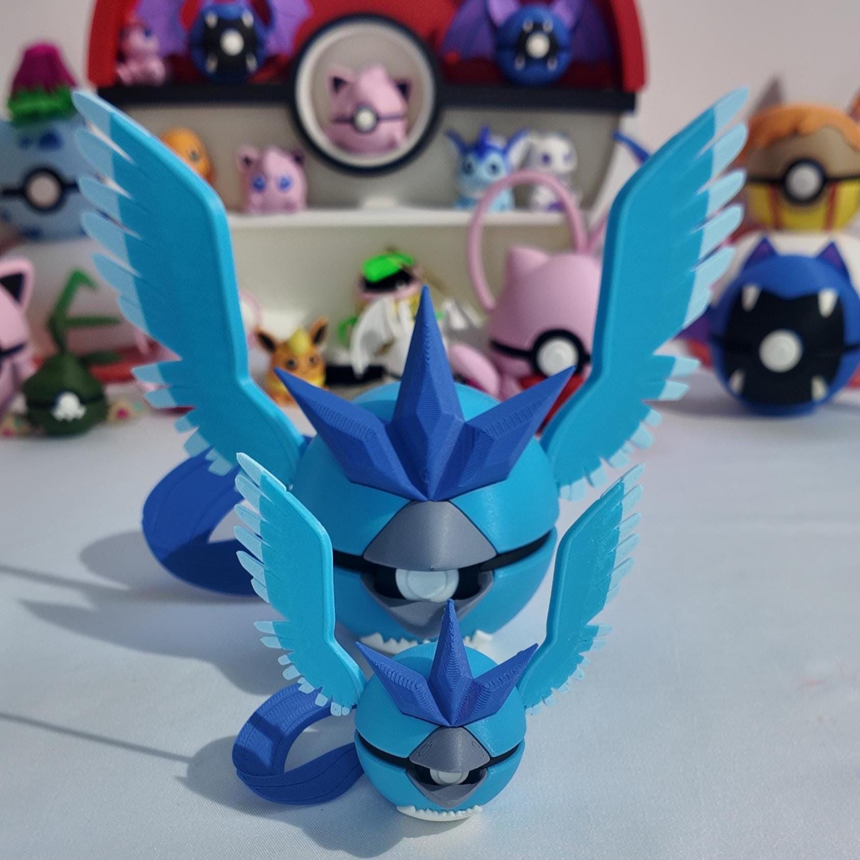 Articuno Pokeball | 3D Printed Pokémon Collectible | Legendary Ice Decor